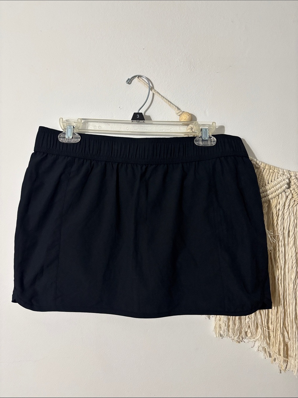 Columbia Black Elastic-Waist Active Skort